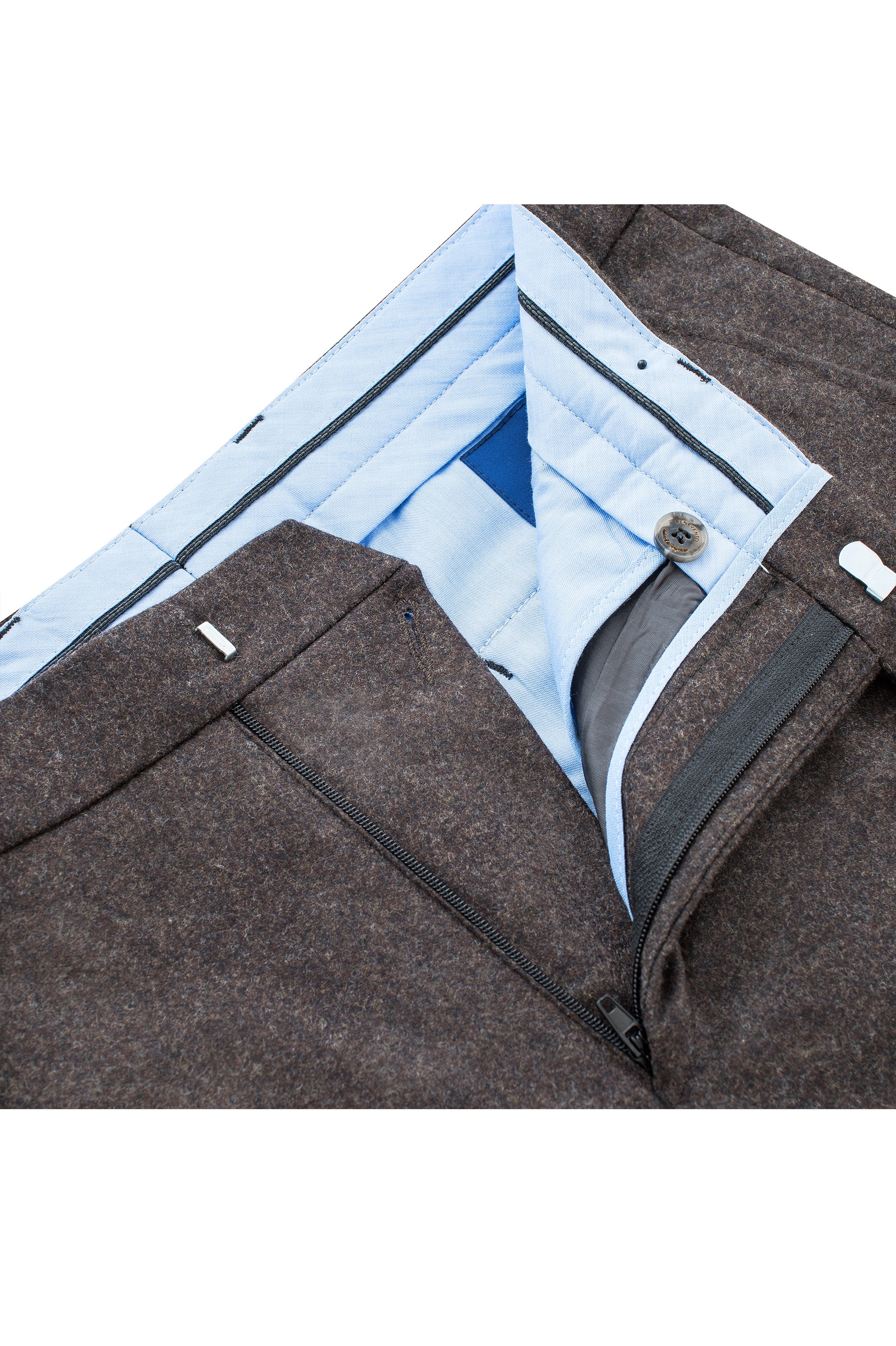 Dark Brown Wool Flannel - Image 3