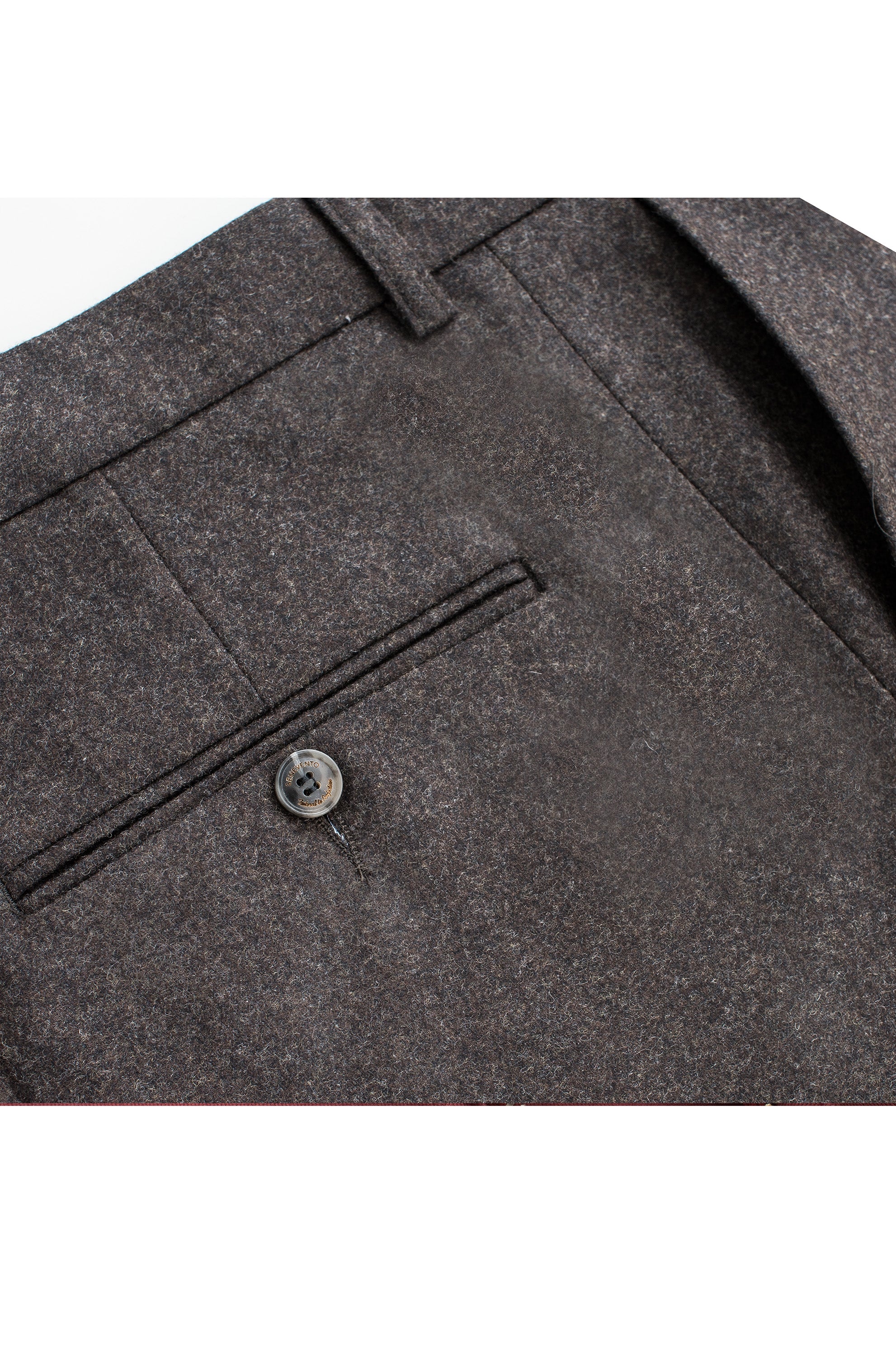 Dark Brown Wool Flannel - Image 4