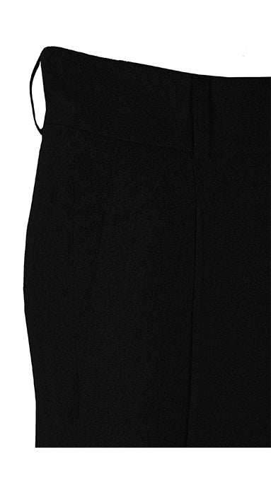 Gia Black Wool Flannel Trousers | Women's High-Waisted Sartorial Fit - Image 3