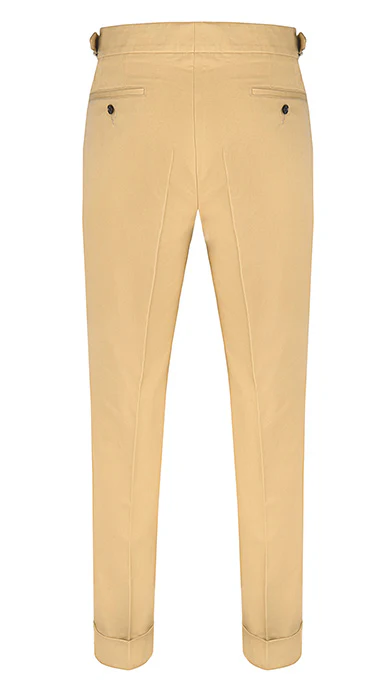 Gurkha Trousers Cotton Twill Beige - Image 9