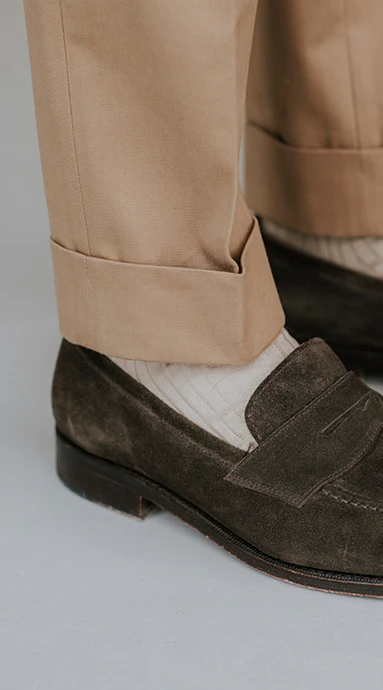 Gurkha Trousers Cotton Twill Taupe - Image 6