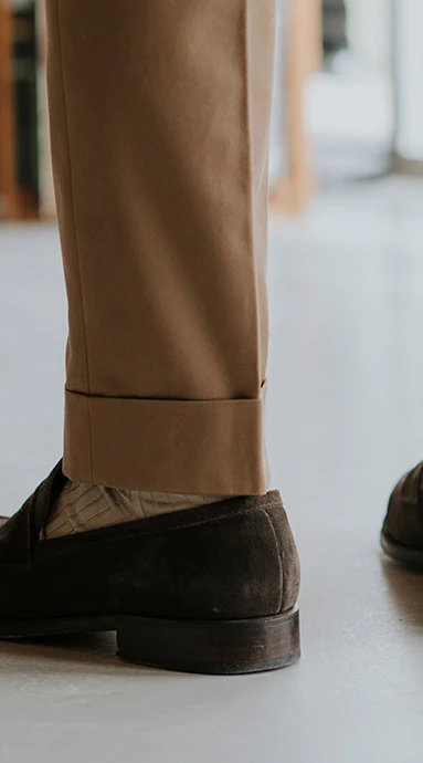 Gurkha Trousers Cotton Twill Taupe - Image 7